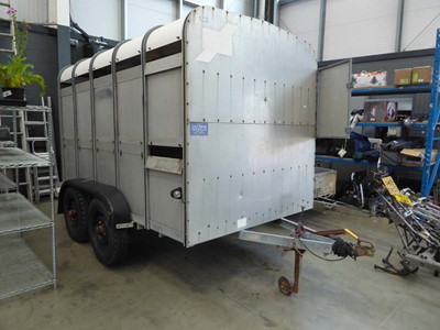 Lot 4269 - Ifor Williams twin axle Livestock trailer with...