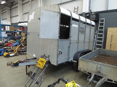 Lot 4269 - Ifor Williams twin axle Livestock trailer with...