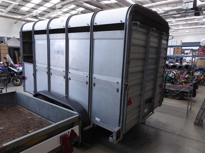 Lot 4269 - Ifor Williams twin axle Livestock trailer with...