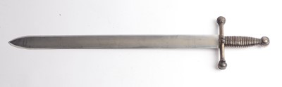 Lot 1477 - Shortsword sidearm, 25 ins double edged blade...