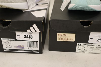Lot 4x boxed pairs various Adidas trainers