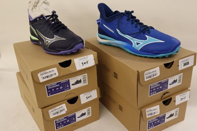 Lot 4x boxed pairs Mizuno Wave Leopardus Field...