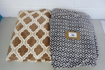 Lot 1156 - x2 Monte & Jardin patterned throws