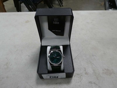 Lot 2144 - Ernest Ferdinand gents wristwatch with green...