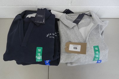 Lot 1175 - Approx. 9 Jack Wills open collar sweatshirts