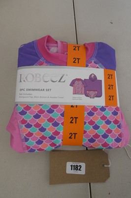 Lot 1182 - Approx. 15 kids Robeez 3 piece swimwear sets -...