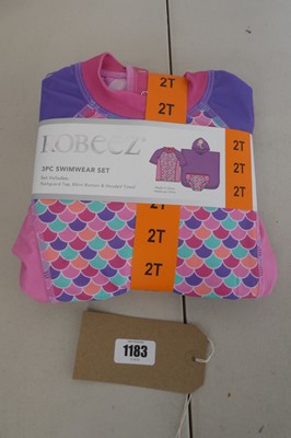 Lot 1183 - Approx. 15 kids Robeez 3 piece swimwear sets -...