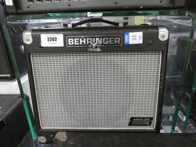 Lot 2202 - Behringer analogue modelling amp