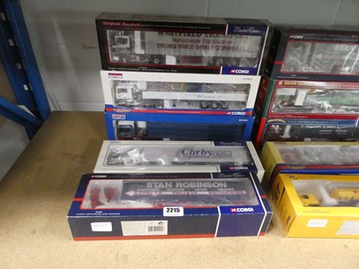 Lot 2215 - 5 collectable Corgi models of lorries