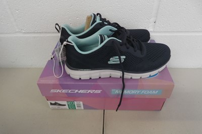 Lot 1243 - Boxed pair of Skechers lite-weight memory foam...