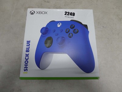 Lot 2249 - Shock Blue Xbox controller