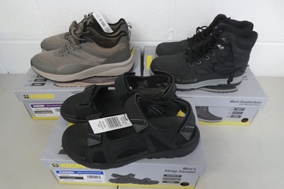 Lot 1257 - x3 boxed pairs of Khombu shoes to include...
