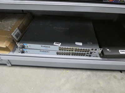 Lot 2343 - 2 HP Pro Curves networking systems