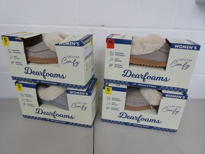 Lot 1259 - x4 boxed pairs of Dearfoam memory foam...