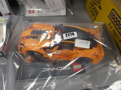 Lot 2274 - Technics Lego model of a ZR0 racing car