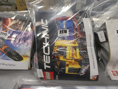Lot 2278 - Lego Technic 42024L Lego container truck model