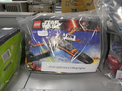 Lot 2279 - 75102 Lego Poe's X-Wing fighter model