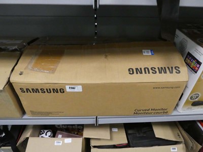 Lot 2287 - Samsung boxed curved monitor