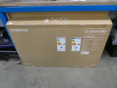 Lot 2368 - Boxed Samsung crystal UHD 43" tv set