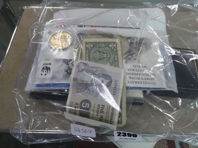 Lot 2390 - Quantity of collectable and mint coins, box...