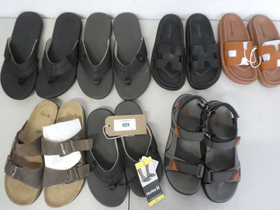 Lot 1271 - x7 pairs of sandals/flip flops to include...
