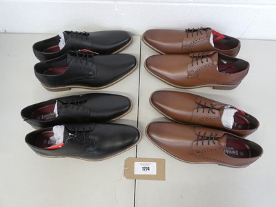 Lot 1274 - x4 pairs of mens Lambretta memory foam smart...