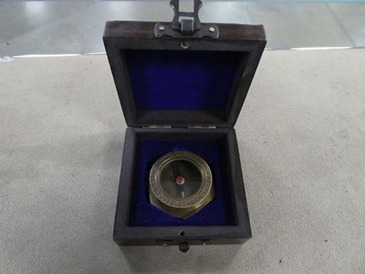 Lot 2455 - Cased reproduction compass