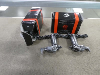 Lot 2459 - Two boxes of reproduction bird figure door locks