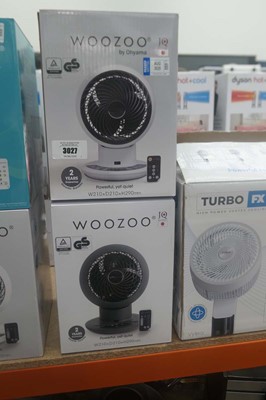 Lot 3027 - 2 Woozoo desktop fans in box
