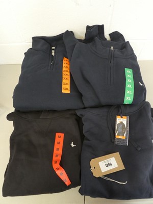 Lot 1289 - Approx. 10 Jack Wills 1/4 zip sweatshirts or...