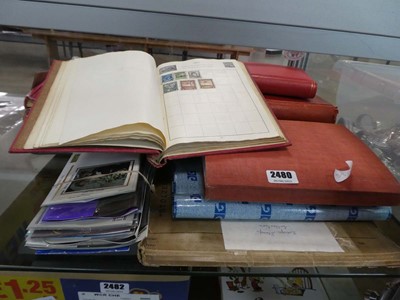 Lot 2480 - Quantity of stamp albums to include Malta,...