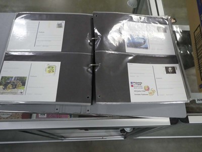 Lot 2482 - Box of stamp albums and First Aid covers