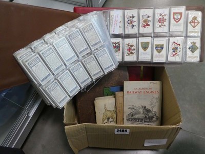 Lot 2484 - Box of collectable cigarette card albums