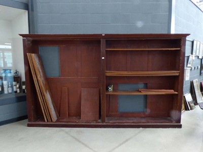 Lot 5041 - Large 19th century mahogany open bookcase,...