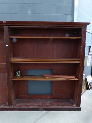 Lot 5041 - Large 19th century mahogany open bookcase,...
