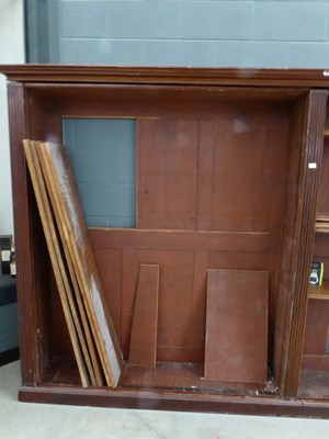 Lot 5041 - Large 19th century mahogany open bookcase,...