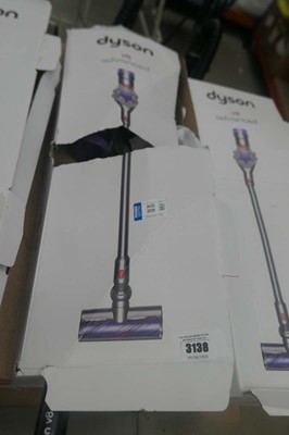 Lot 3138 - Handheld Dyson V8 advance with pole head,...