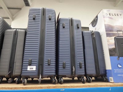 Lot 3235 - Triple The Rock hard shell suitcase set