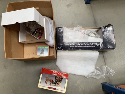 Lot 3251 - Box containing Christmas decoration to include...