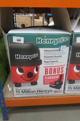 Lot 3167 - Henry micro vacuum cleaner with box