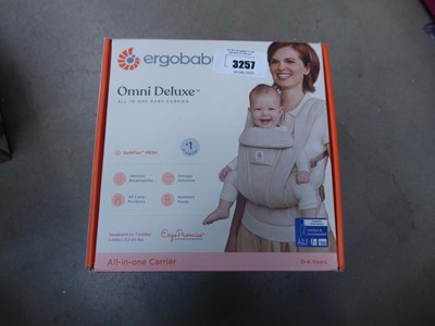 Lot 3257 - Ergo baby Omni Delux all in one baby carrier