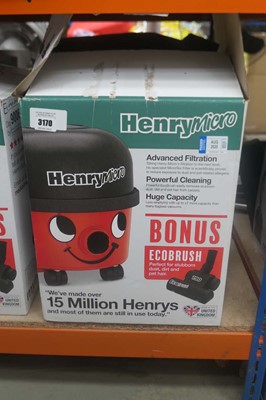 Lot 3170 - Henry micro vacuum cleaner with box