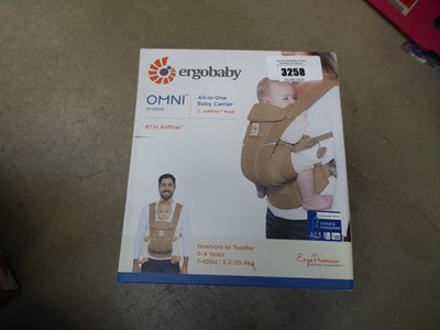 Lot 3258 - Ergo baby Omni Breeze all in one baby carrier