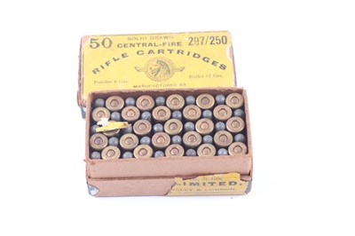 Lot 2632 - (S1) 50 x .297/250 Kynoch rifle cartridges
