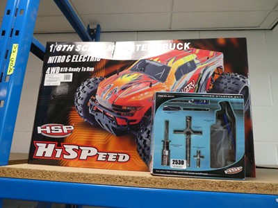 Lot 2530 - Remote controlled 1.8 scaled monster truck and...