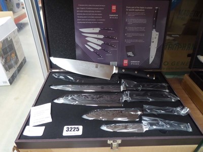 Lot 3225 - 5 piece steel blade knife set