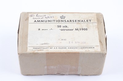 Lot 2635 - (S1) 50 x 8x58RD rifle cartridges, boxed