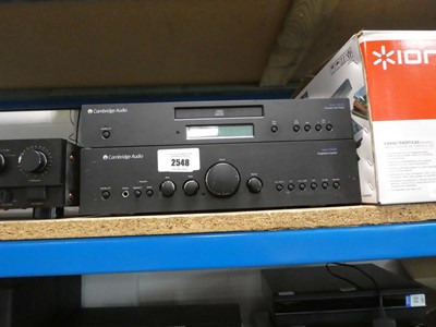 Lot 2548 - Cambridge Audio integrated amplifier and...