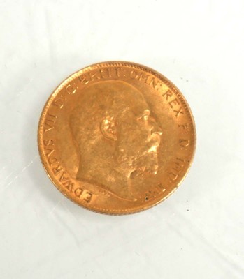Lot 945 - An Edwardian half sovereign dated 1910