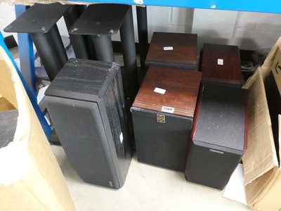 Lot 2569 - Box of Jamo subwoofer and satellite speakers